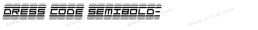 Dress Code SemiBold字体转换